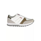 Carrera White Polyester Athletic Sneakers for Men