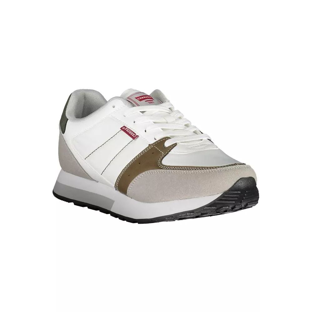 Carrera White Polyester Athletic Sneakers for Men