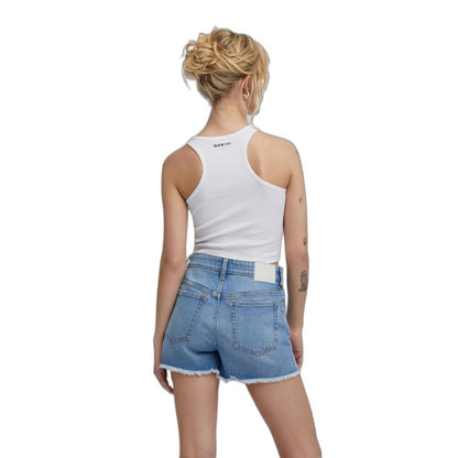 Short en jean bleu gaz