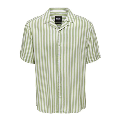 Tweekleurig katoenen overhemd van Only &amp; Sons