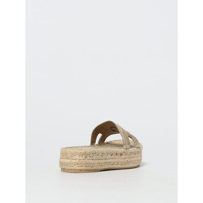 Espadrilles Versace en jute beige