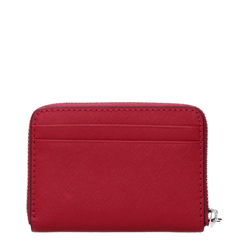 Michael Kors Red Leather Cardholder - Élégant et Pratique