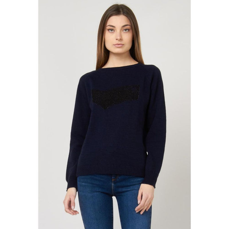 Gas Blue Marabou Sweatshirt - Élégance et Confort