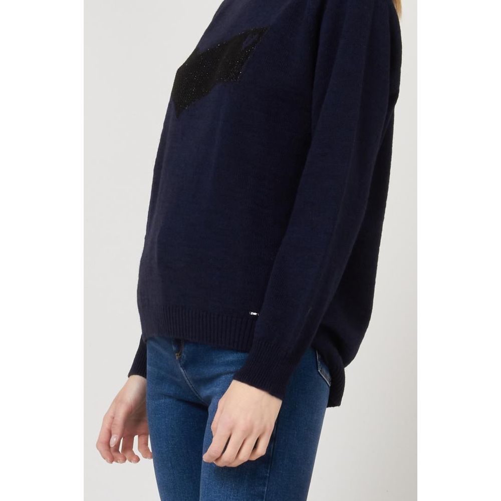 Gas Blue Marabou Sweatshirt - Élégance et Confort
