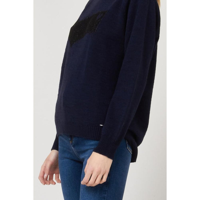 Gas Blue Marabou Sweatshirt - Élégance et Confort