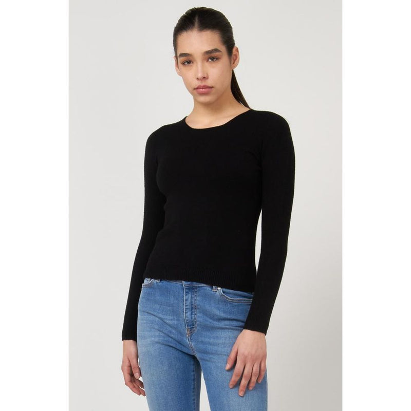 Gas Black Viscose Sweatshirt for Women - Chic & Comfortable