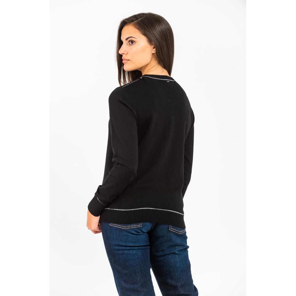 Gas Black Cashmere Sweater - Elegant Comfort for Women