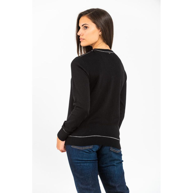 Gas Black Cashmere Sweater - Elegant Comfort for Women