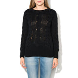 Gas Black Wool Sweatshirt - Chic Comfort for Trendsetters