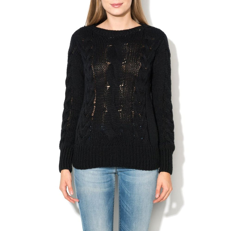Gas Black Wool Sweatshirt - Chic Comfort for Trendsetters