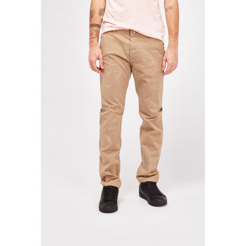 Pantalon Casual Beige en Coton Gas