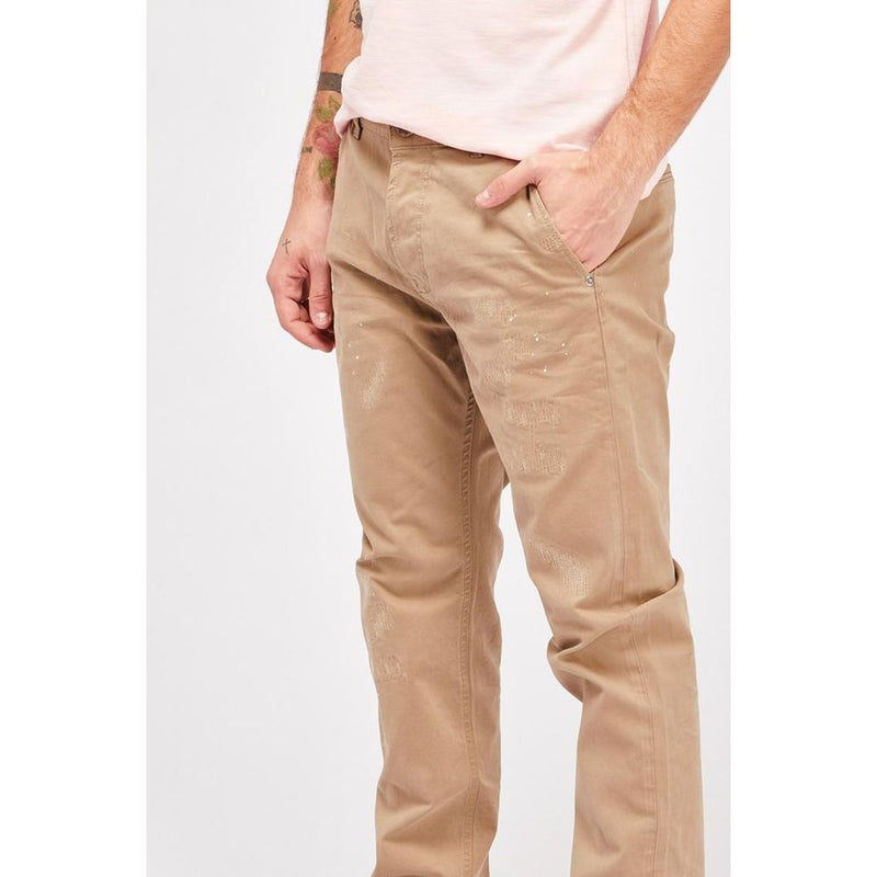 Pantalon Casual Beige en Coton Gas