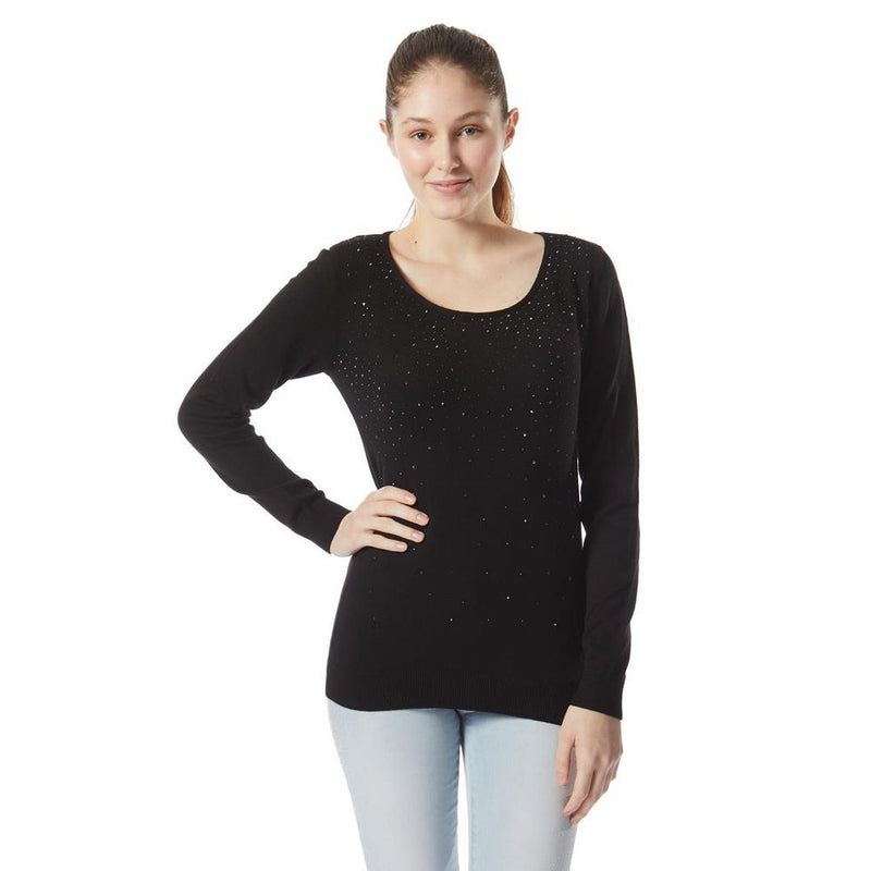 Gas Black Cashmere Sweater - Luxurious Comfort for Women