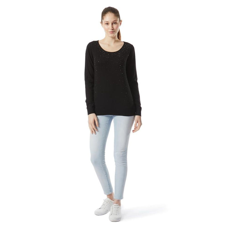Gas Black Cashmere Sweater - Luxurious Comfort for Women