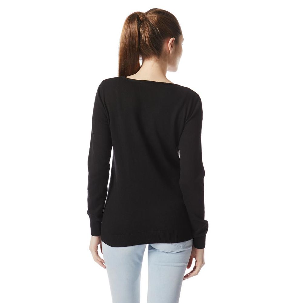 Gas Black Cashmere Sweater - Luxurious Comfort for Women