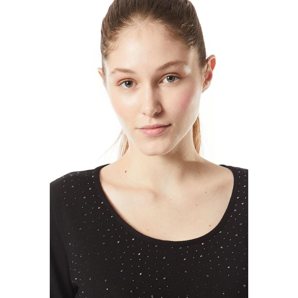 Gas Black Cashmere Sweater - Luxurious Comfort for Women