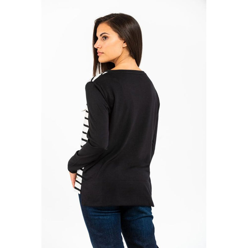 Gas Black Modal Long Sleeve T-Shirt - Comfort Meets Style