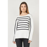 Gas White Wool Sweatshirt - Chic and Trendy Women's Jumper