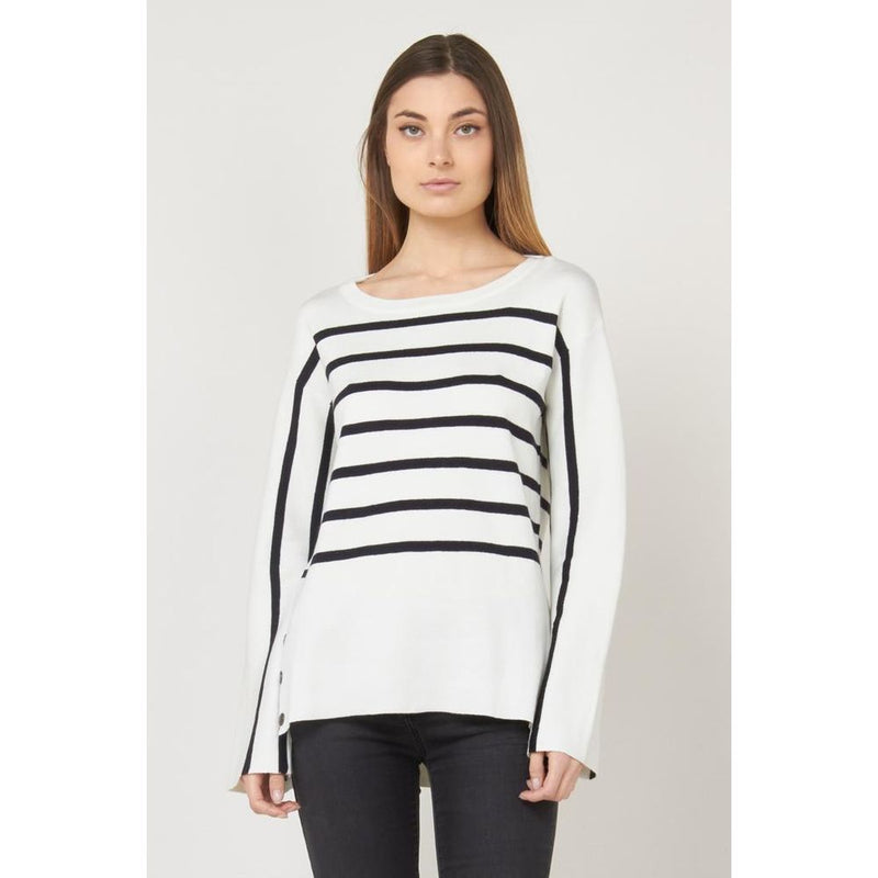 Gas White Wool Sweatshirt - Chic and Trendy Women's Jumper