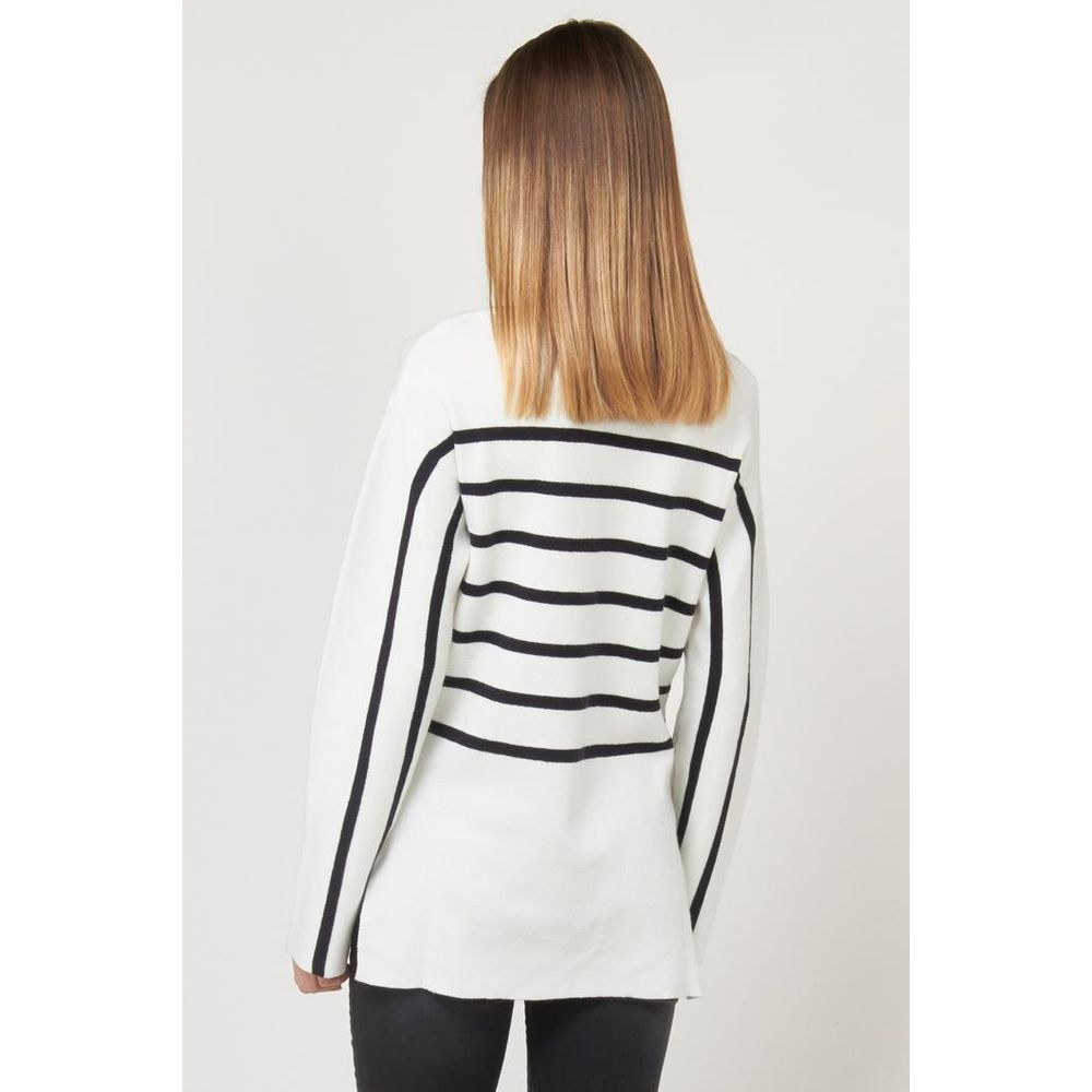 Gas White Wool Sweatshirt - Chic and Trendy Women's Jumper