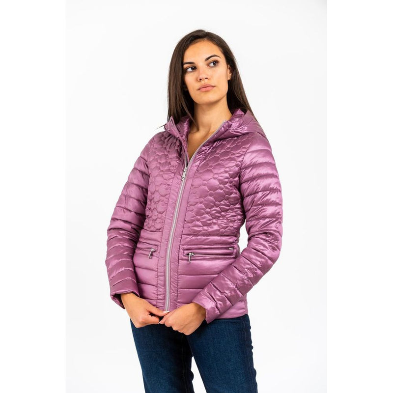 Gas Pink Polyester Parka - Chic Women's Outerwear