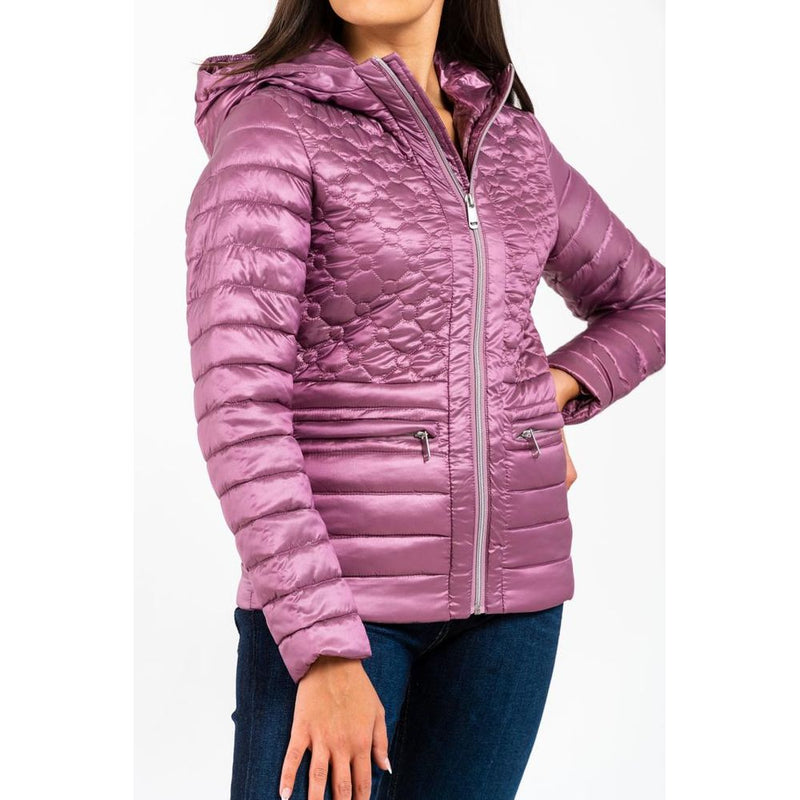 Gas Pink Polyester Parka - Chic Women's Outerwear