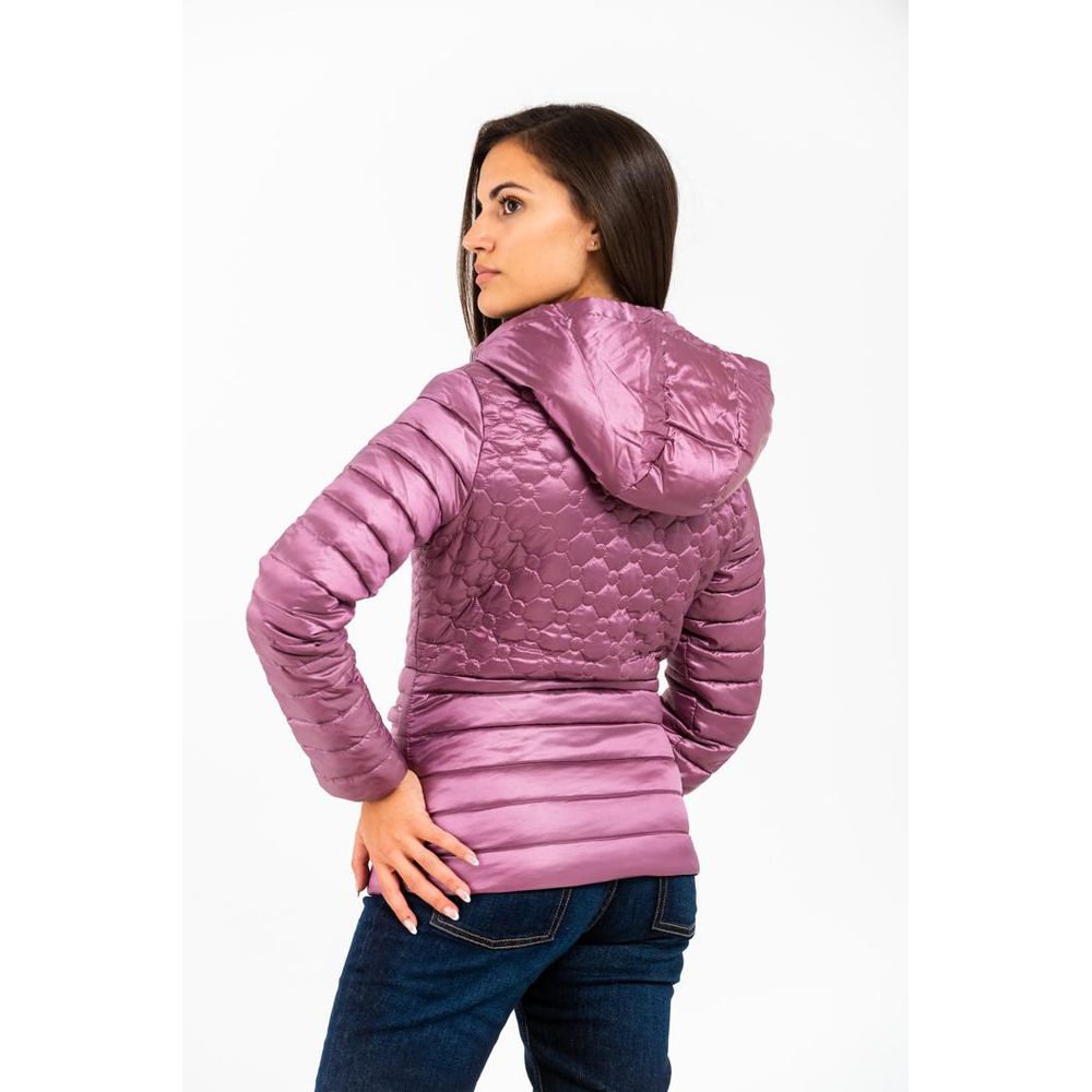 Gas Pink Polyester Parka - Chic Women's Outerwear