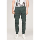 Pantalons Cargo en Coton Vert de Gas