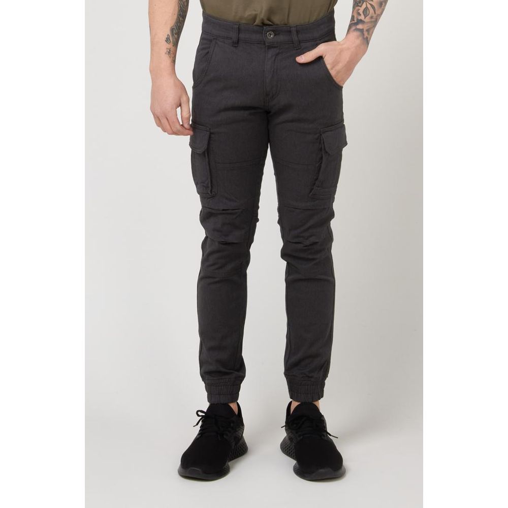Gas Brown Cotton Cargo Pants for Men
