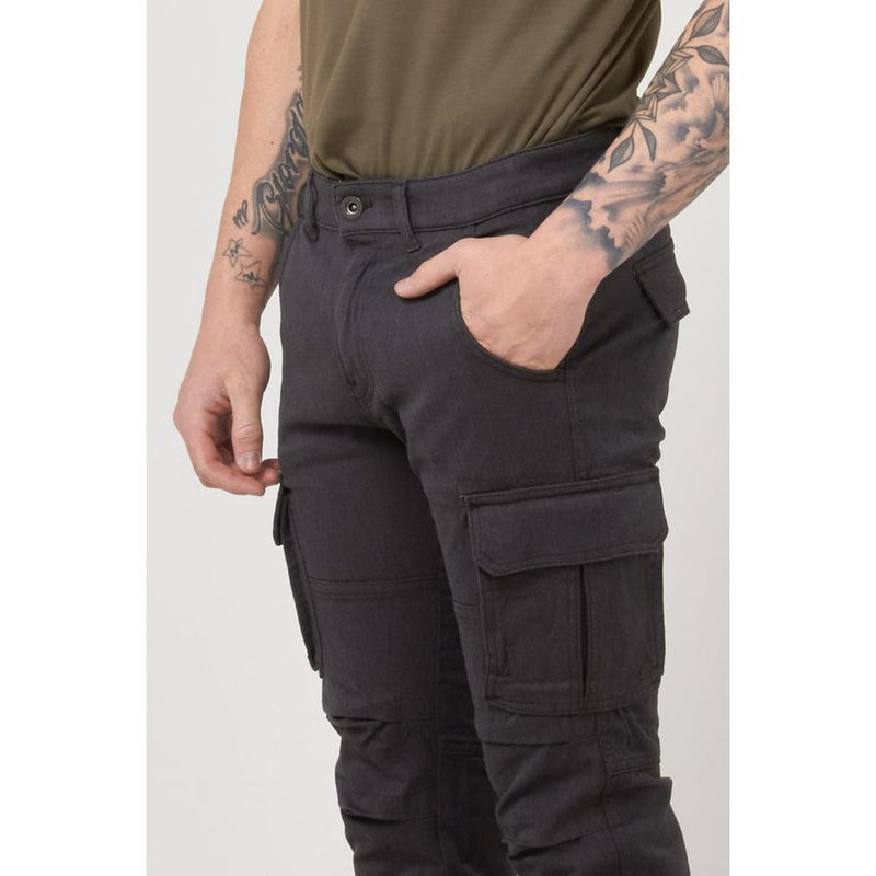 Gas Brown Cotton Cargo Pants for Men