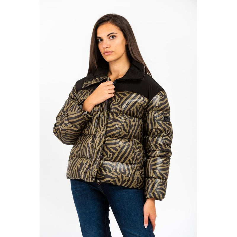 Parka en Polyamide Vert Gas pour Femmes