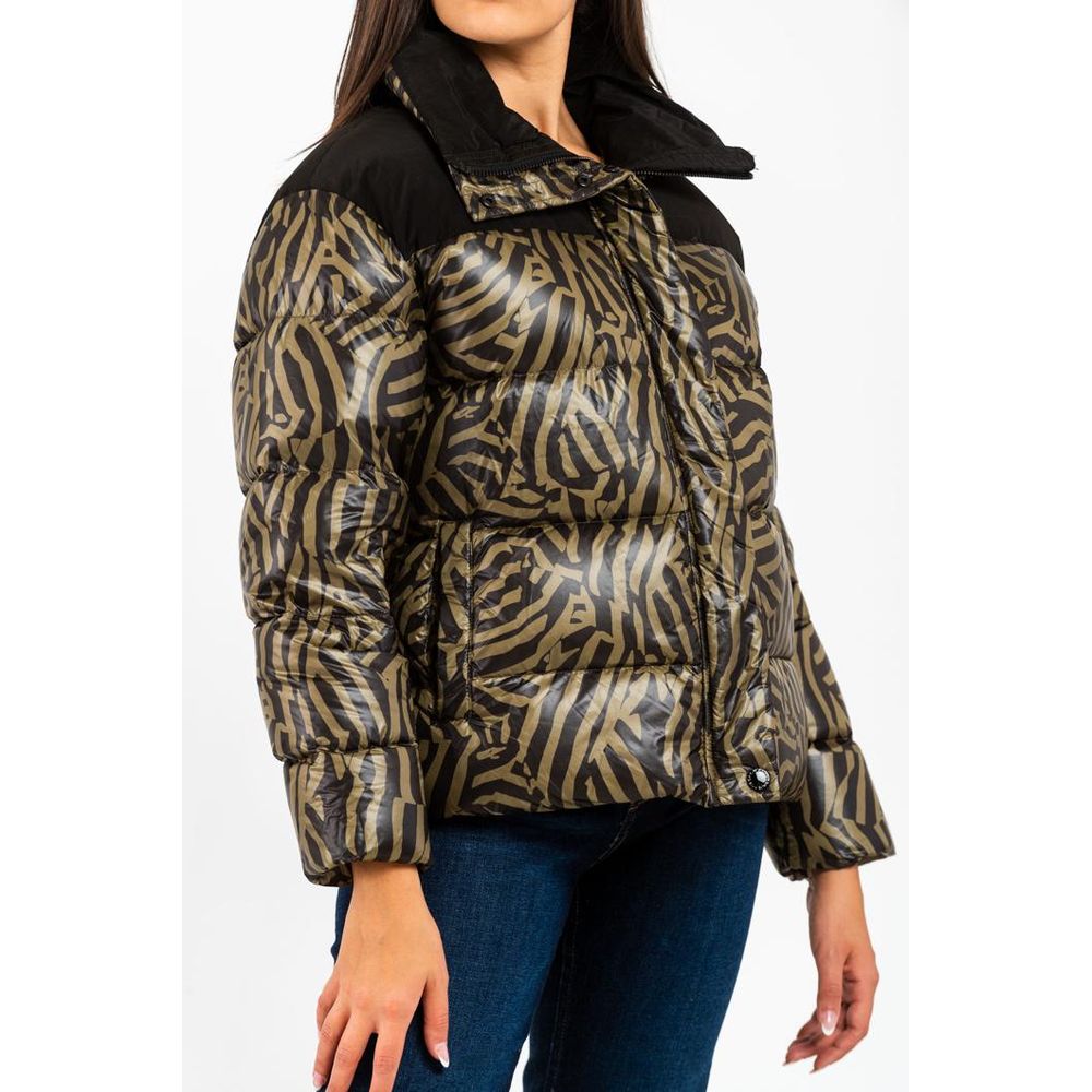 Parka en Polyamide Vert Gas pour Femmes