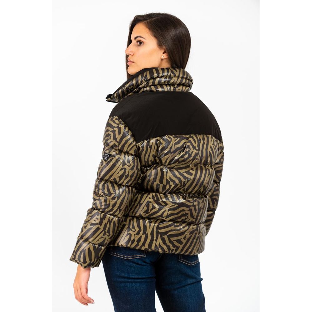 Parka en Polyamide Vert Gas pour Femmes