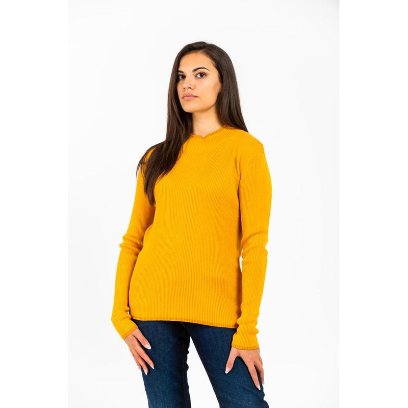 Gas Yellow Wool Sweatshirt - Women's XL