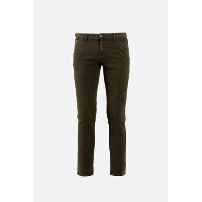 Pantalon décontracté en coton marron Gas
