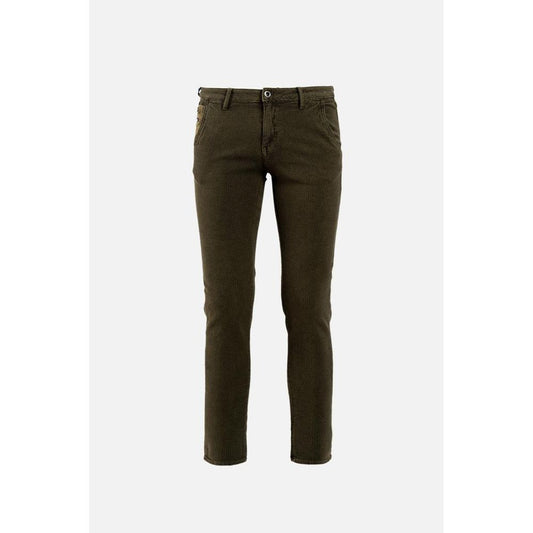 Bruine katoenen casual broek
