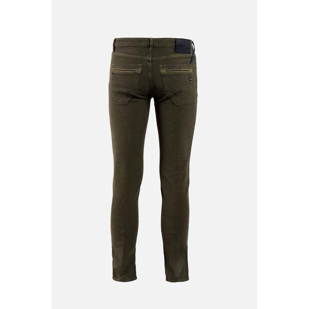Gas Elmwood Brown Cotton Casual Pants for Men