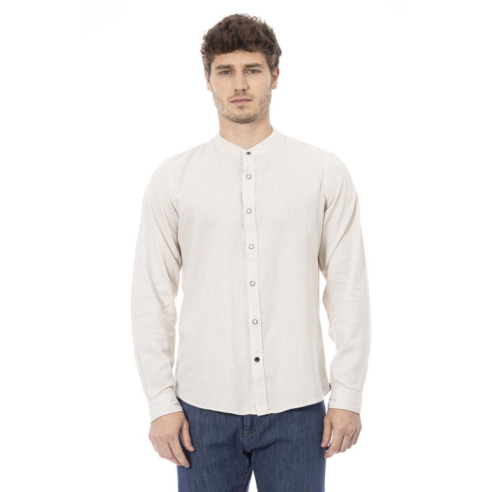 Baldinini Trend Wit Rayon T-shirt met lange mouwen