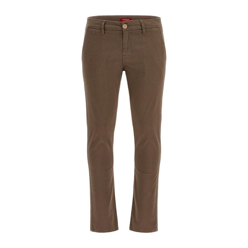 Guess Gele Katoenen Casual Broek