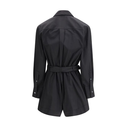 PINKO Black Cotton Jumpsuit