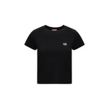 Kenzo Black Cotton T-Shirt with Wild Tiger Design
