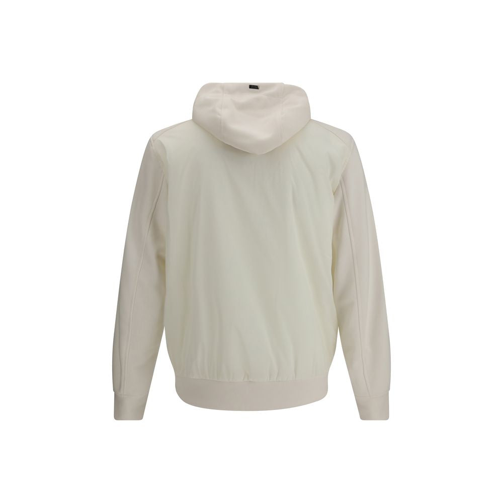 Herno White Polyamide Shell Jacket for Men