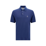 Brunello Cucinelli Blue Cotton Polo Shirt - Refined Elegance