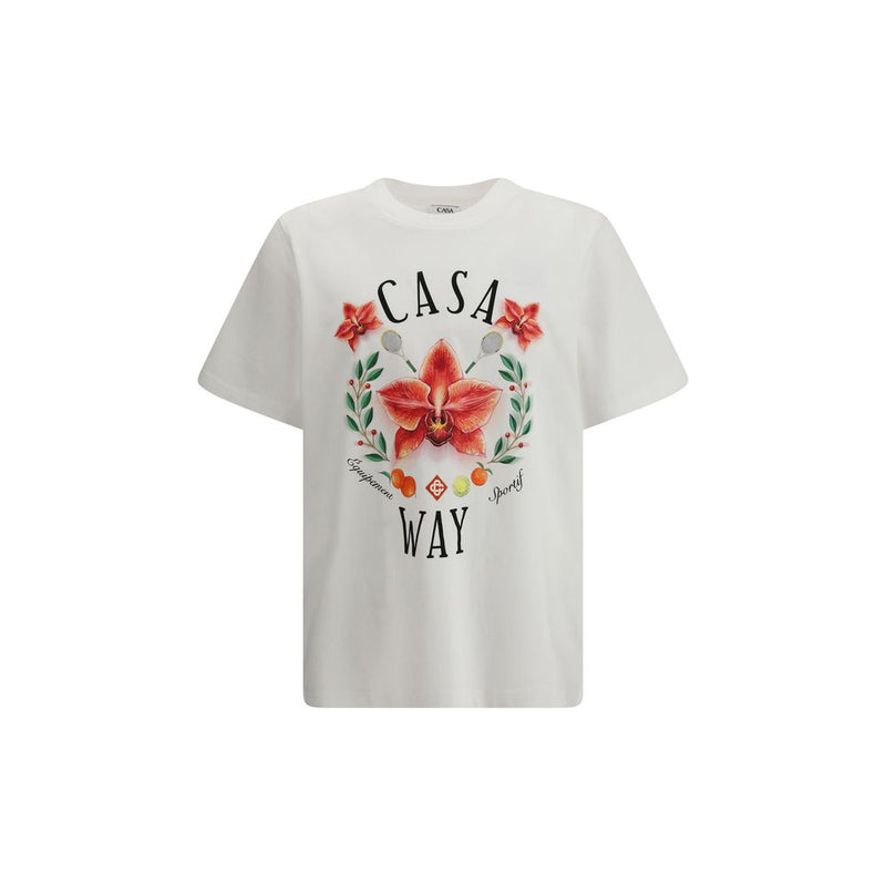 Casablanca wit katoenen T-shirt
