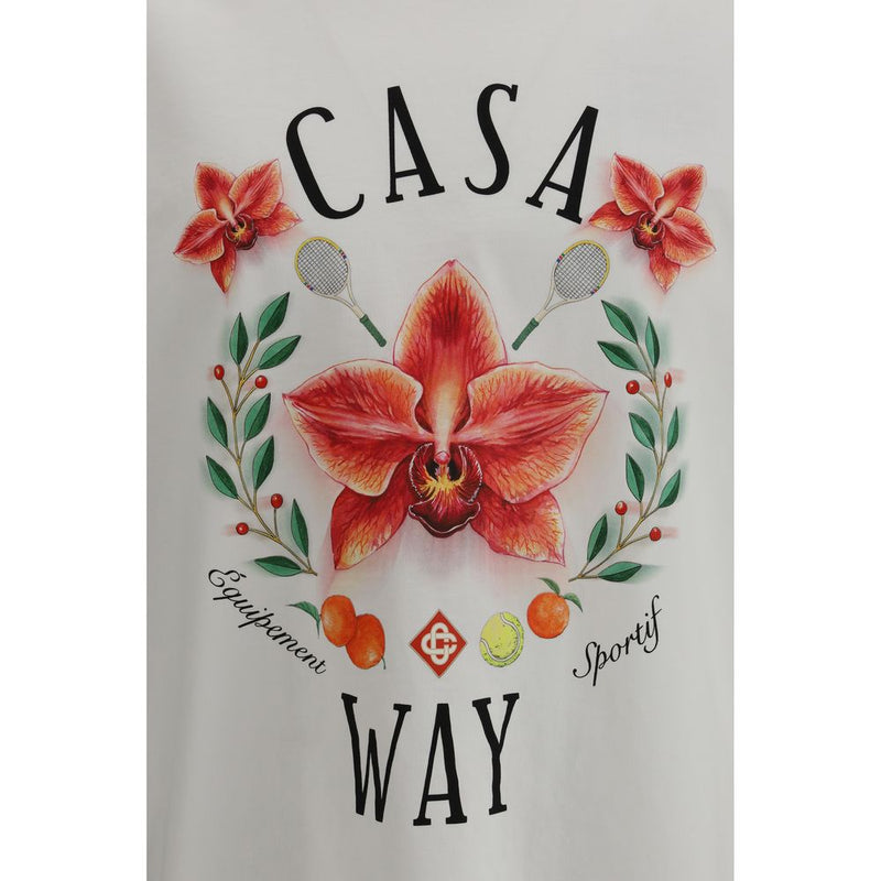 Casablanca wit katoenen T-shirt
