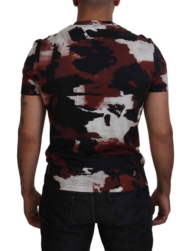 T-shirt Dolce &amp; Gabbana multicolore en coton tie-dye à col rond