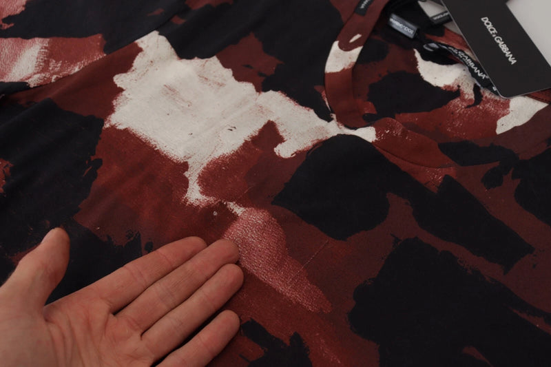 T-shirt Dolce &amp; Gabbana multicolore en coton tie-dye à col rond