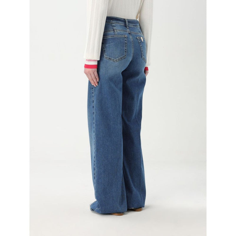 Liu Jo Blue Cotton Flared Jeans for Women - Trendy & Comfortable