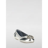 Tory Burch Silver Leather Ballet Flats for Women - Elegant Comfort