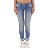 Met Blue Cotton Skinny Jeans for Women - Flattering Fit